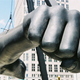 Monument to boxing great Joe Louis, aka “the Fist,” at Detroit’s Hart PlazaTwitter